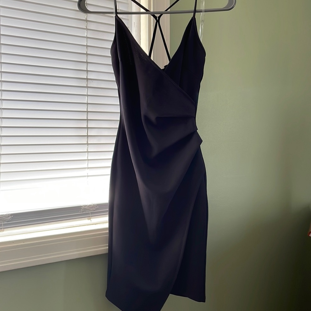 Black mini dress